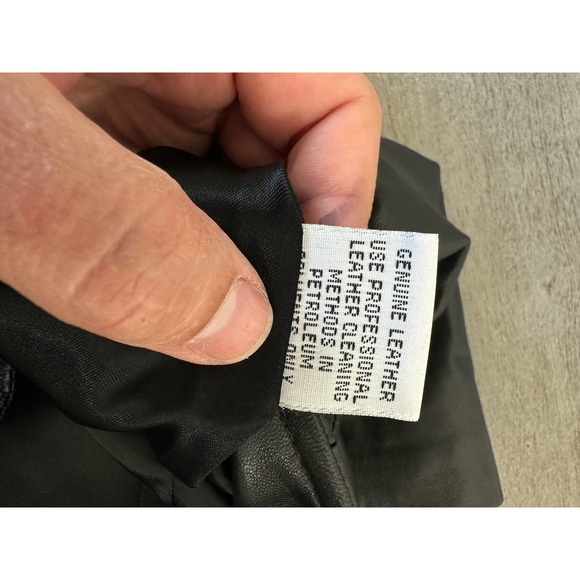 Vericci Leather Mini Skirt Y2K Black XS - Picture 4 of 7